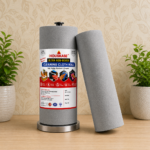 Kitchen Cleaning Towel Roll | Soft Touch | 130 Sheets Per Roll | Washable and Reusable, High Absorbency Multipurpose Household Cleaning Cloths | Grey Color