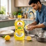 Dishwash Liquid Gel Lemon, With Lemon Fragrance, Leaves No Residue, Grease Cleaner For All Utensils, 500 ml Bottle - Image 8