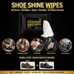 Sneaker & shoe cleaner wipes – 1 Packs of 80 – Portable Sneakers Cleaner Shoe Wipes Quickly Remove Dirt & Stains - Image 6