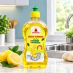 Dishwash Liquid Gel Lemon, With Lemon Fragrance, Leaves No Residue, Grease Cleaner For All Utensils, 500 ml Bottle